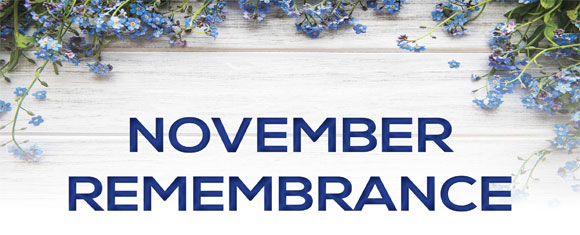 In November we remember …..